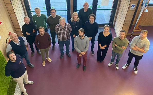 Il gruppo di lavoro di Tecnoproteo presso la sede della capofila Eurodies